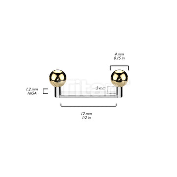 ASTM F136 Titanium Implant Grade Titanium Internally Threaded Flat... - Image 5