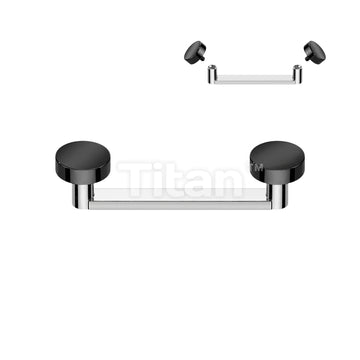 Implant Grade Titanium Internally Threaded Flat Surface Barbell With 2mm Rise and Titanium Flat Round Tops - Image 3