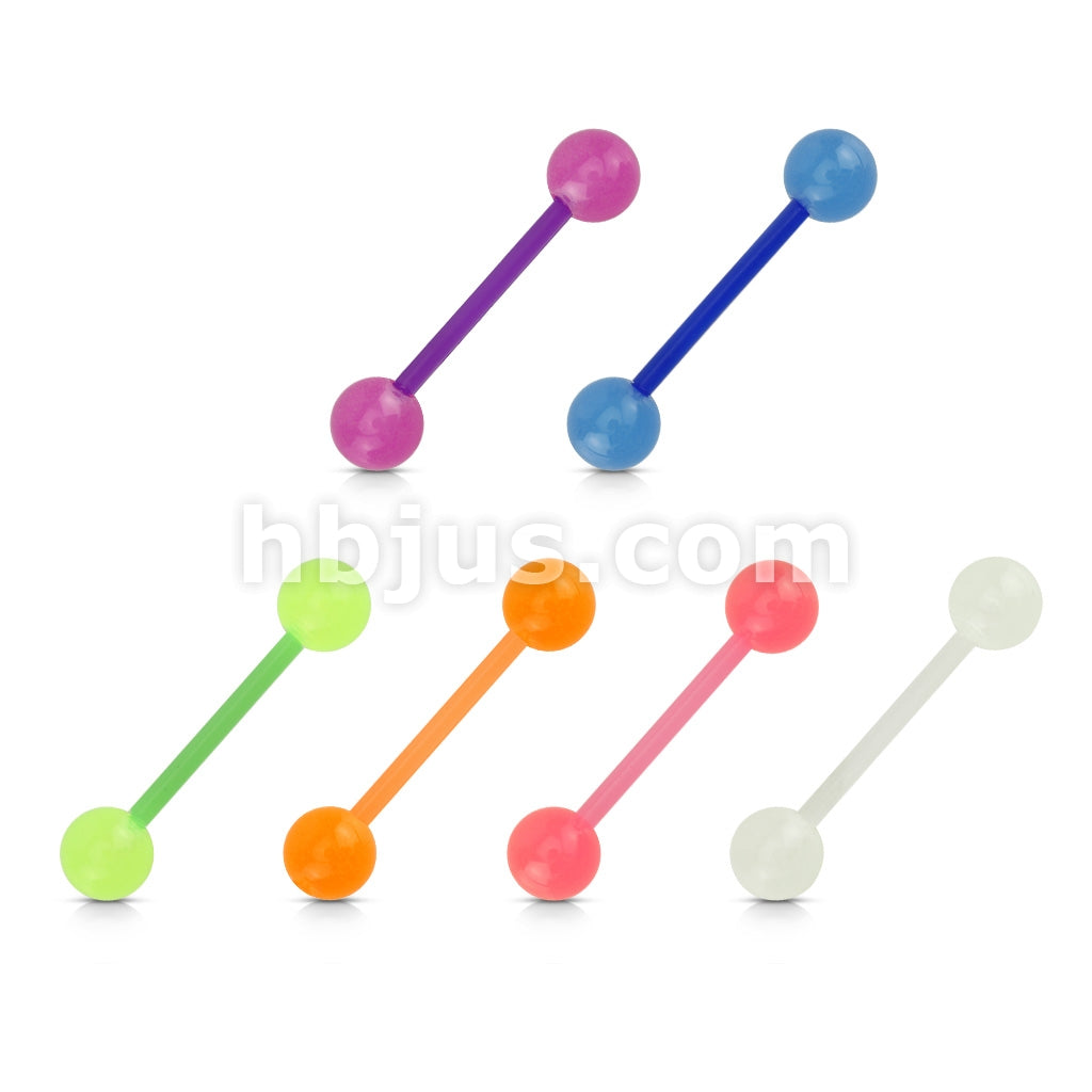 6 Pcs Value Pack Bio Flex Barbells with Glow in the Dark Balls - Image 2