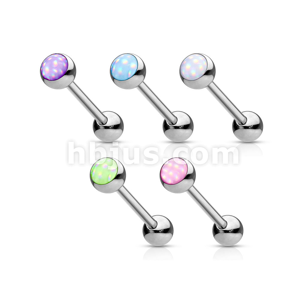 5 Pcs Value Pack Illuminating Stone Set 316L Surgical Steel Barbells - Image 2