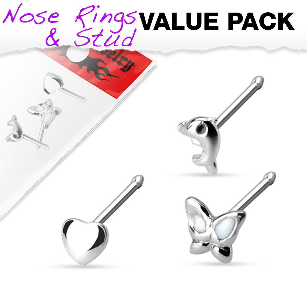 .925 Sterling Silver Nose Stud