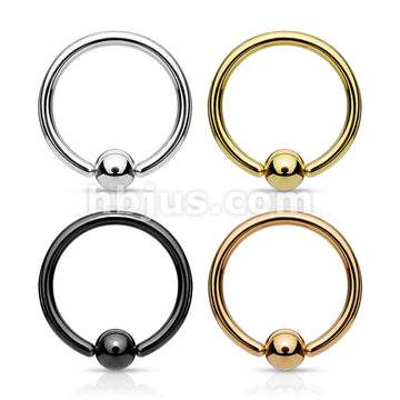 4 Pcs Value Pack 20ga Fixed Ball Nose Hoops 316L Surgical Steel - Image 2
