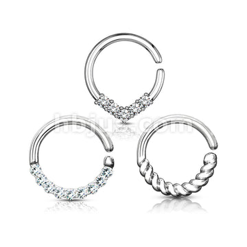 3 Pcs Assorted Hoops for Cartilage, Tragus, Septum, and More - Image 4