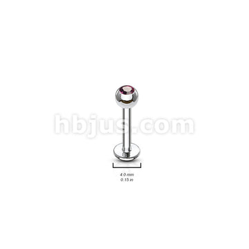 316L S.Steel Monroe & Labret W/Assorted Press Fit Gem Ball 240pc Pack (20pcs X 12 Colors)  - Image 2