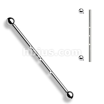 316L Surgical Steel Internally Threaded Industrial Barbells with... - Image 2
