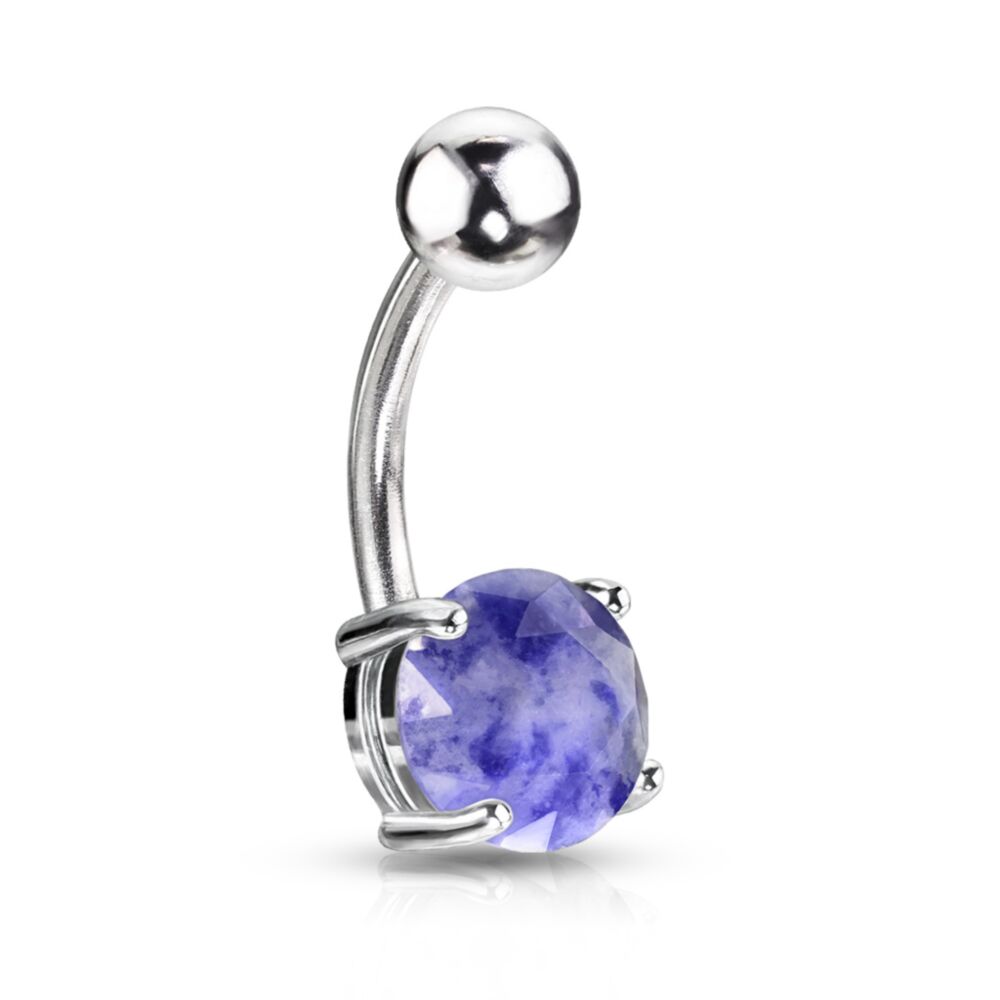 316L Surgical Steel 316L Surgical Steel Lapis Lazuli Semi Precious...