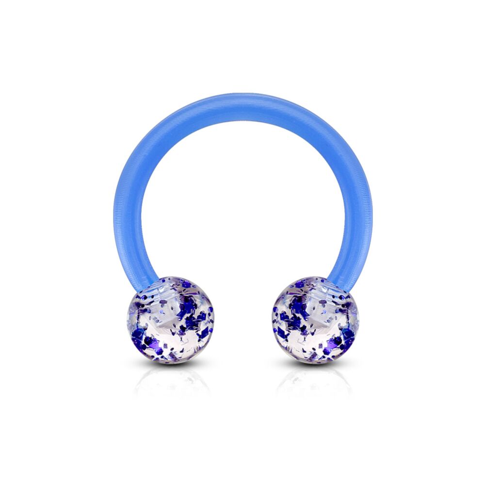 Bioflex Ultra Glitter Acrylic Balls Flexible Horseshoe/Circular
