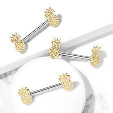 316L Surgical Steel Pineapple Ends 316L Surgical Steel Barbell Nipple Rings