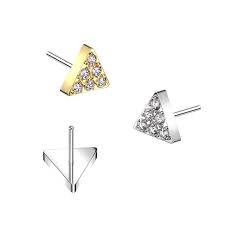 ASTM F136 Titanium Implant Grade Titanium Threadless Push In Triangle...