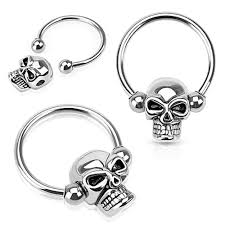 316L Surgical Steel Skull Captive 316L Surgical Steel...