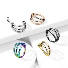 Implant Grade Titanium Hinged Segment Triple Hoop Ring