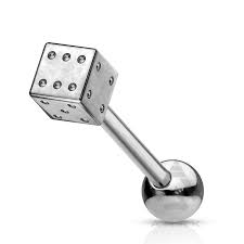 Dice Stainless Steel 316L Surgical Steel Barbell