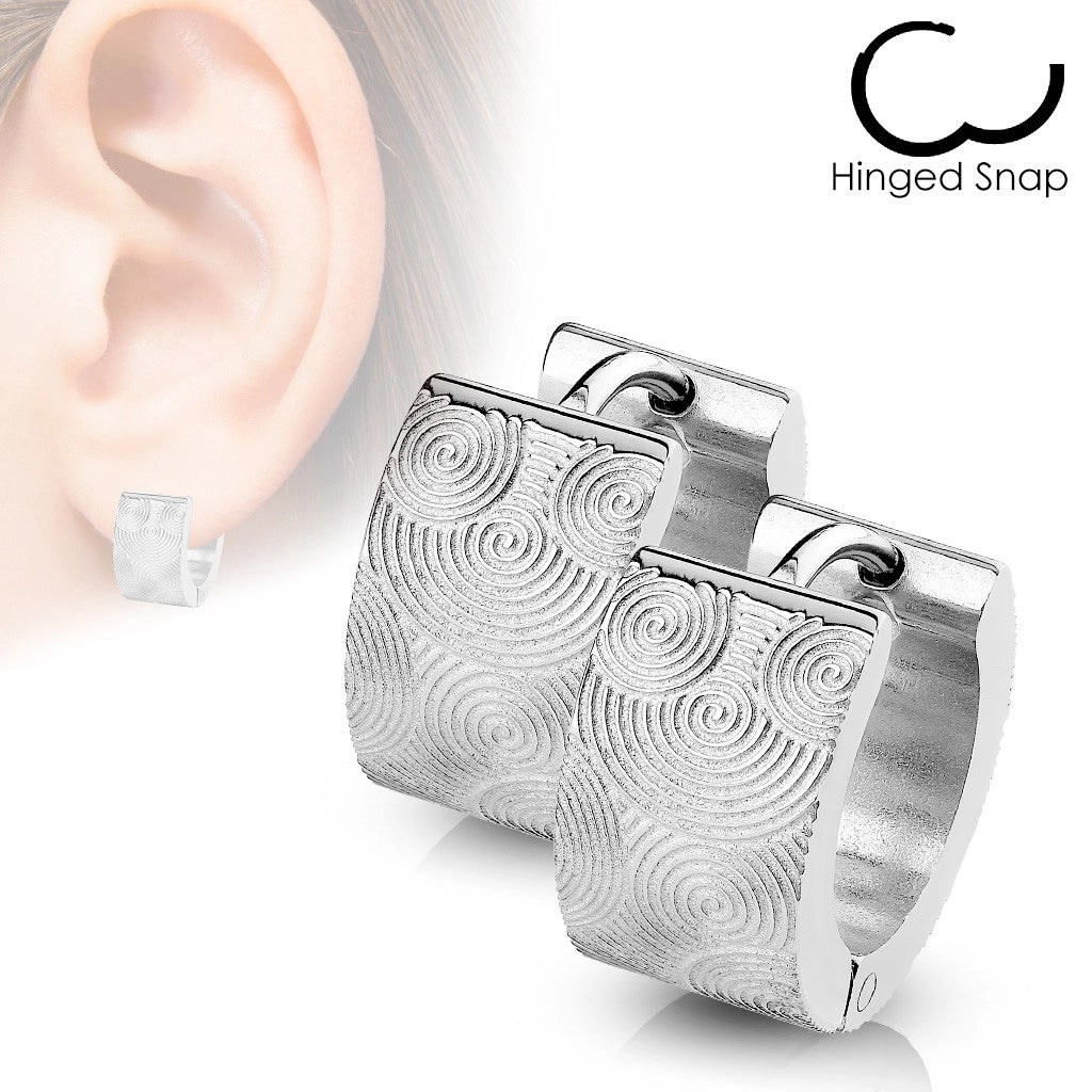 316L Surgical Steel Pair of 316L Surgical Stainless Steel Hoop Earring...