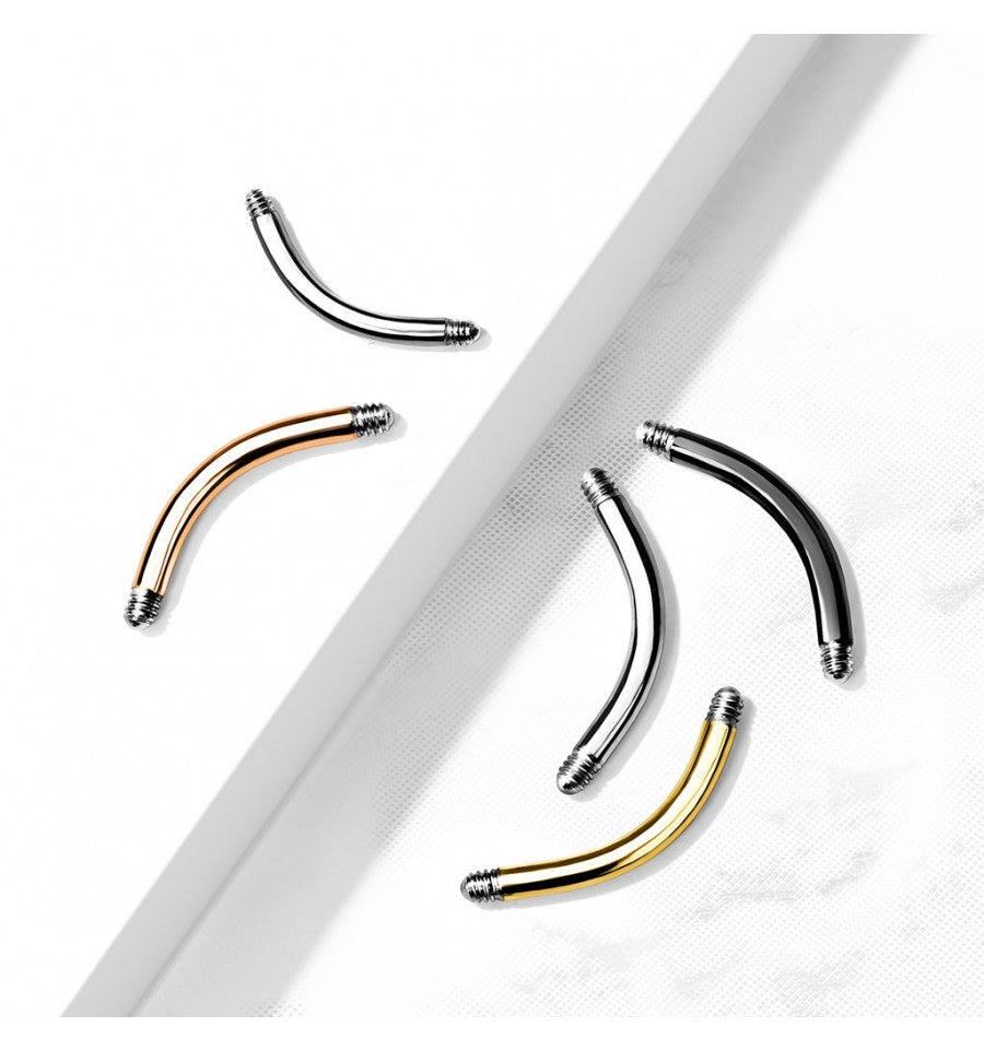 Pack External Thread 316L Surgical Steel CurvedBarbell Pins