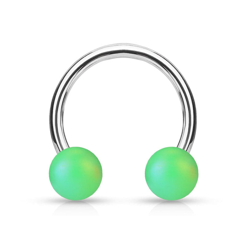 316L Surgical Steel Matte Finish Pearlish Ball 316L Surgical Steel...