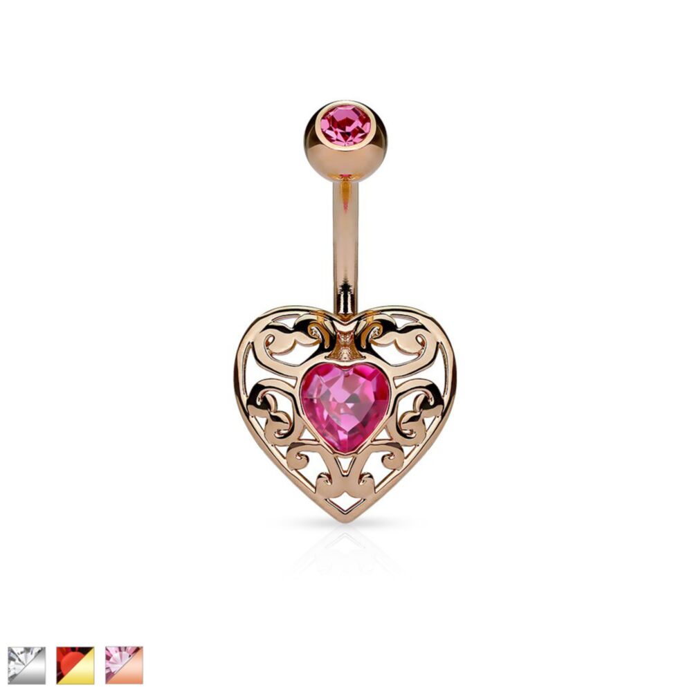 316L Surgical Steel 316L Surgical Steel Vintage Filigree Heart With...
