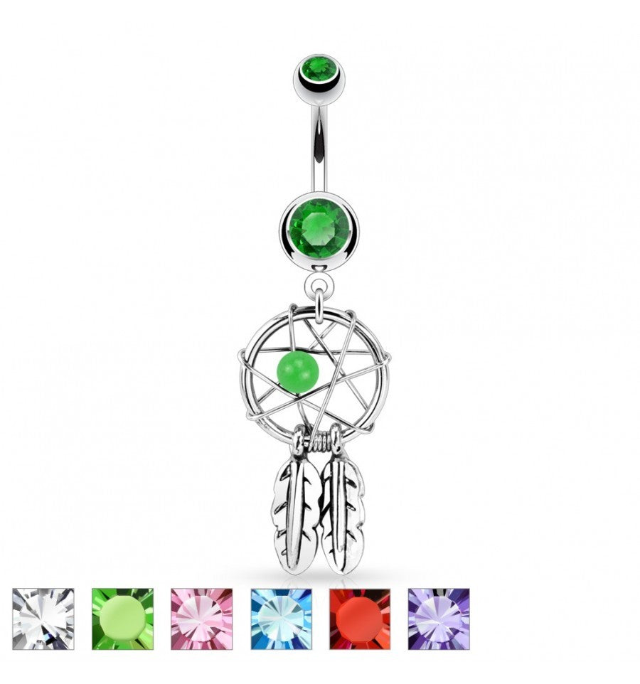 316L Surgical Steel 316L Surgical Steel Dream Catcher Woven Star Design...