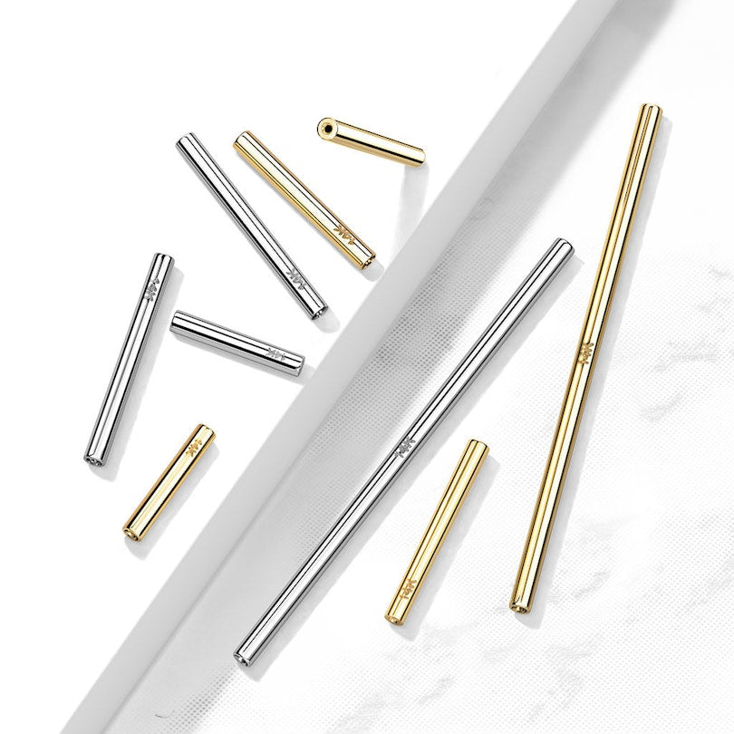 14K Gold Threadless Push In Barbell Pins