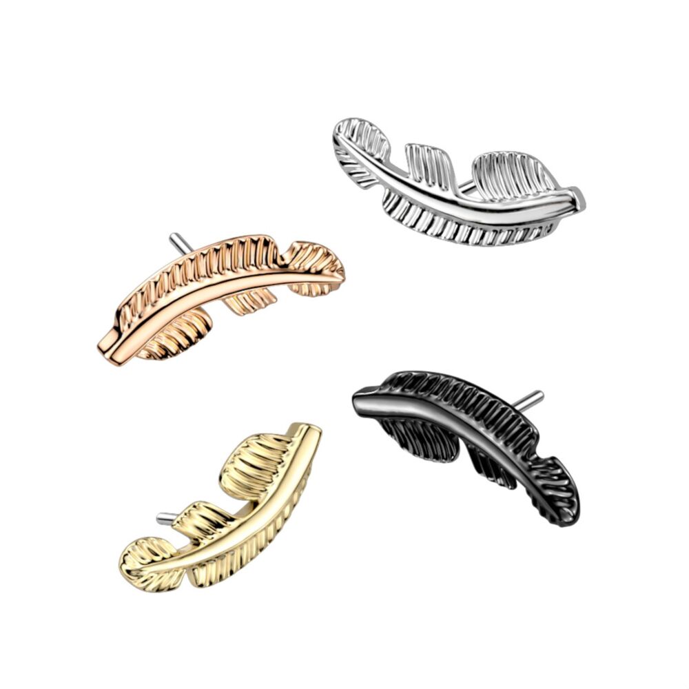 ASTM F136 Titanium Implant Grade Titanium Threadless Push In Leaf Top