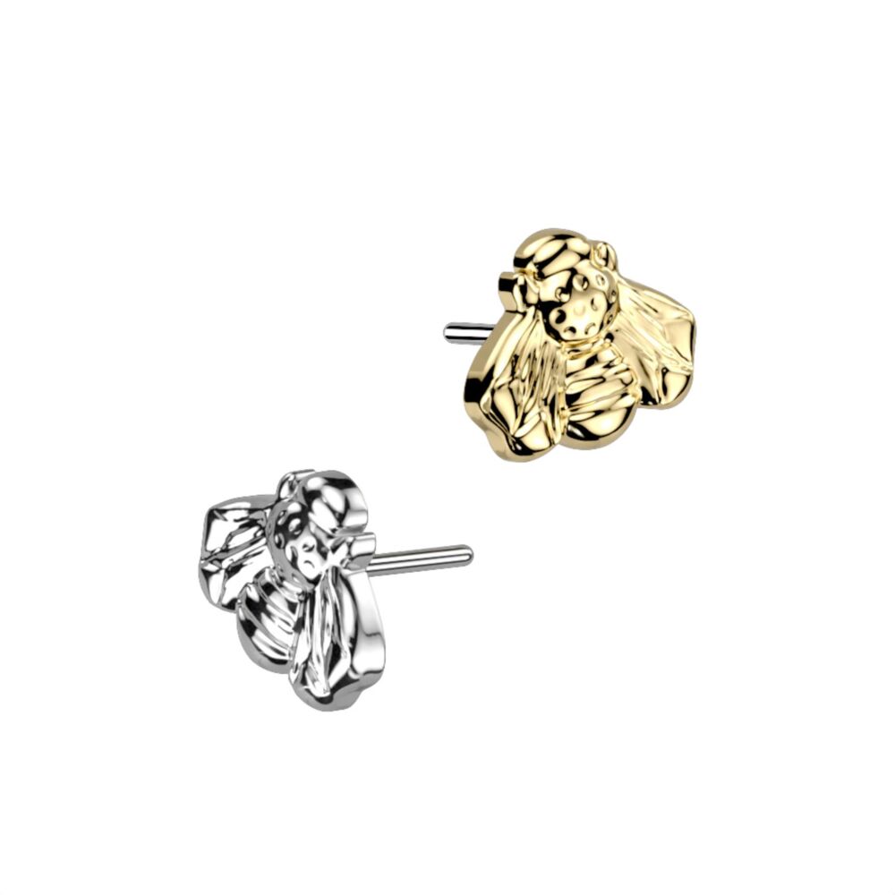 ASTM F136 Titanium Implant Grade Titanium Threadless Push In Bee Top