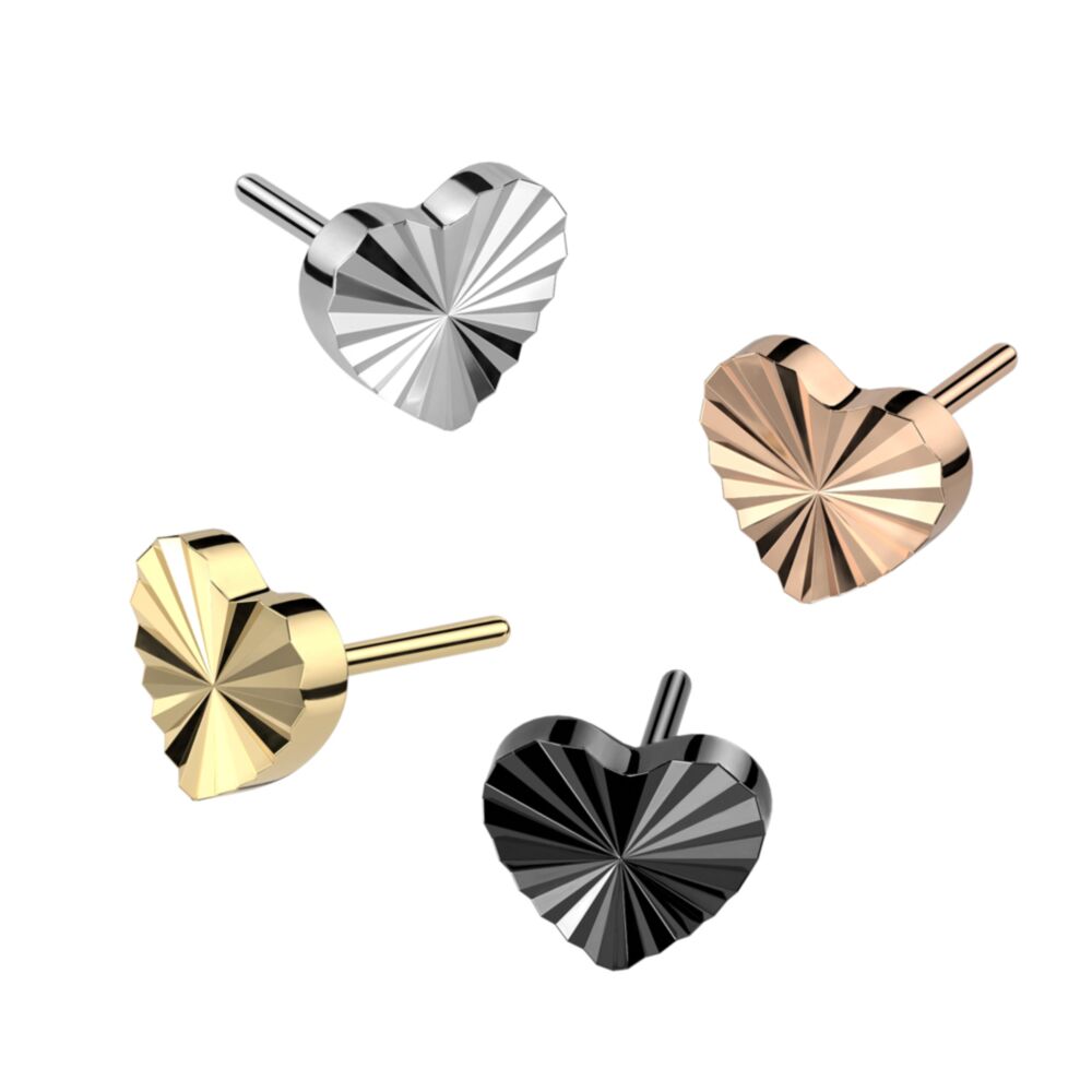 ASTM F136 Titanium Implant Grade Titanium Threadless Push In Heart...