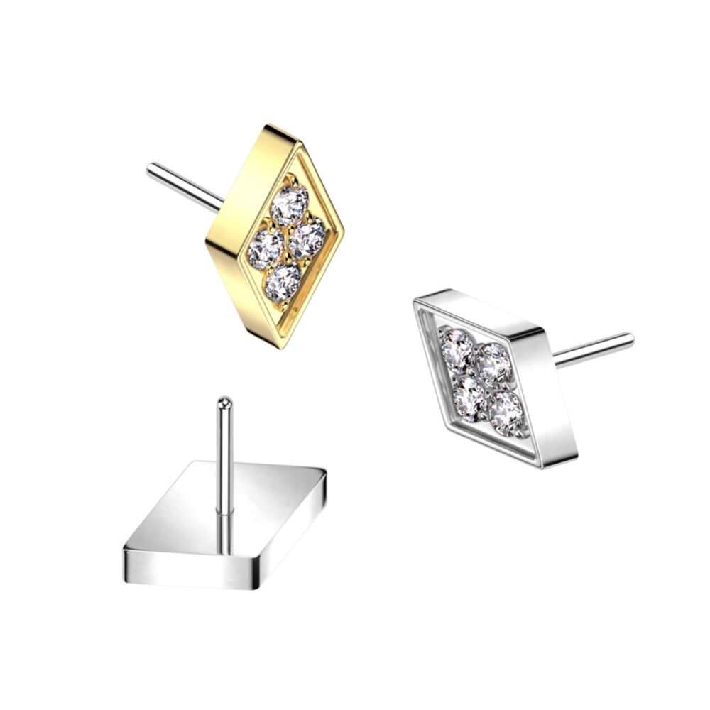 ASTM F136 Titanium Implant Grade Titanium Threadless Push In Diamond...