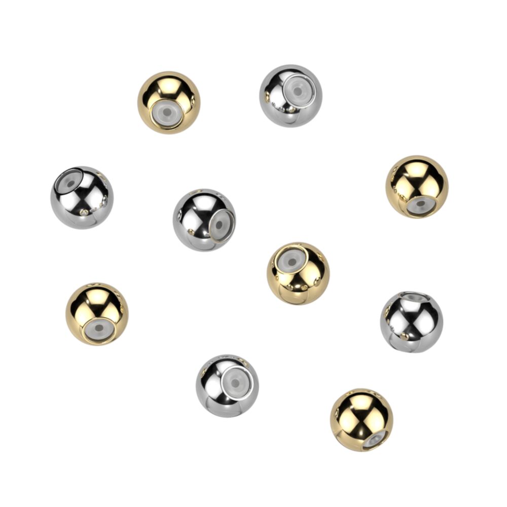ASTM F136 Titanium Single Piece Titanium Earring Back With Silicone...
