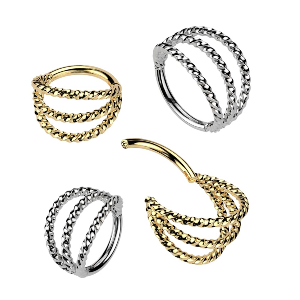 High Quality Precision All 316L Surgical Steel Triple Braided Hinged...