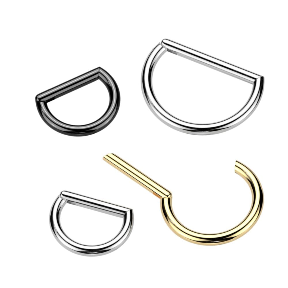 Implant Grade Titanium D Shaped Hinged Segment Ring