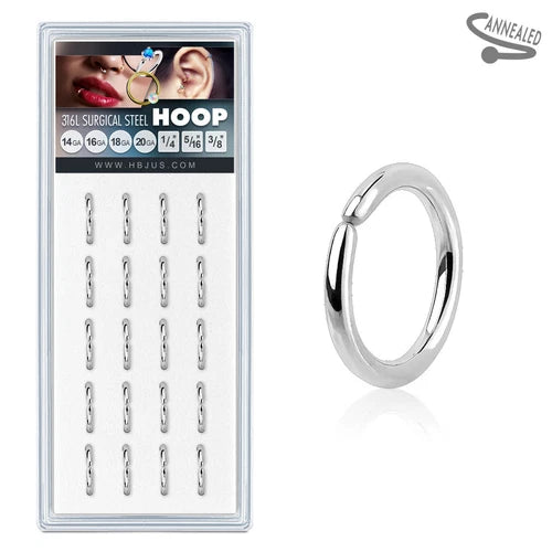 316L Surgical Steel Perfectly Annealed Bendable Cut Rings