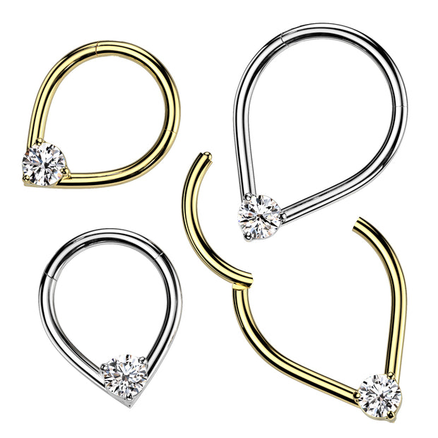 High Quality Precision All 316L Surgical Steel Teardrop Hinged Segment...