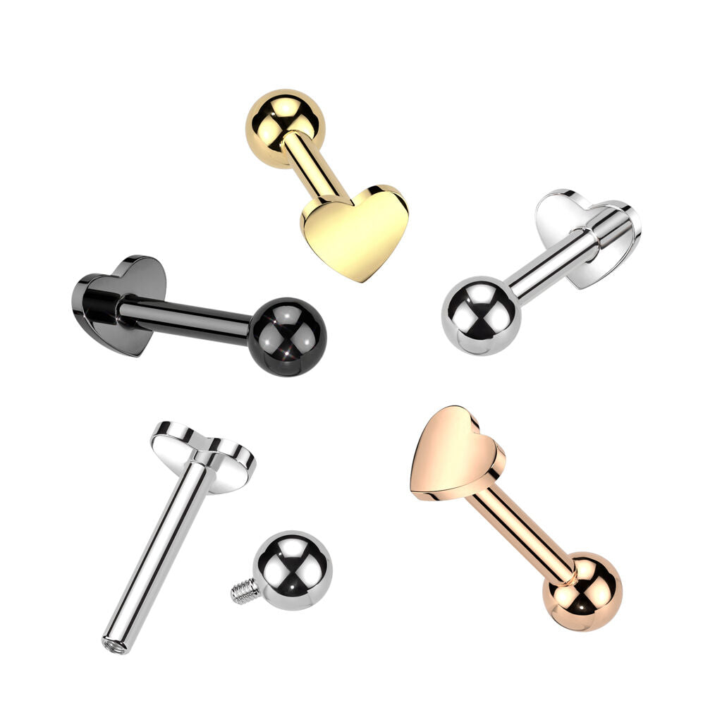ASTM F136 Titanium Implant Grade Titanium Internally Threaded Heart...